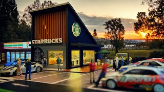 Starbucks 1/64 Diorama | Hotwheels Diorama