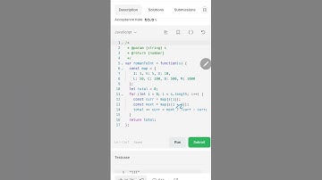 Leetcode Problem Number 13 Roman to Integer. #leetcode #datastructures