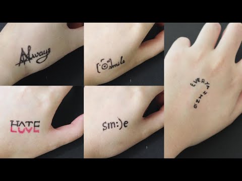 Video Những hình xăm được vẽ bằng bút bi đơn giản- How to... - youtube