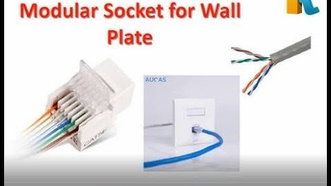 How To install a CAT6 Network Faceplate Modular Socket