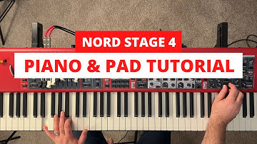 Nord Stage 4 - Building a Piano and Synth Pad Layered Sound Tutorial - Great for Worship/Church!