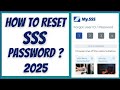 Reset SSS Password Online (Updated 2025 Step-by-step)