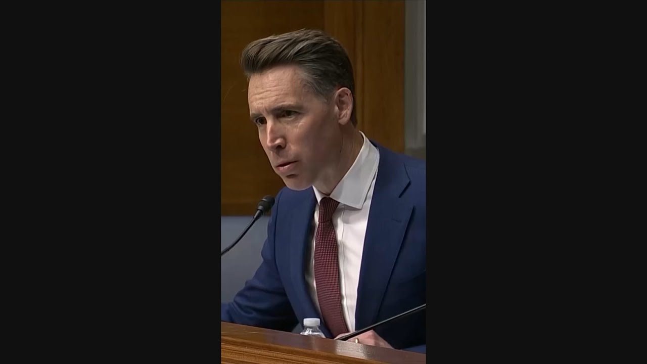 SENATOR JOSH HAWLEY GRILLS DR VERMA ABOUT IF MEN CAN GET PREGNANT AND ...
