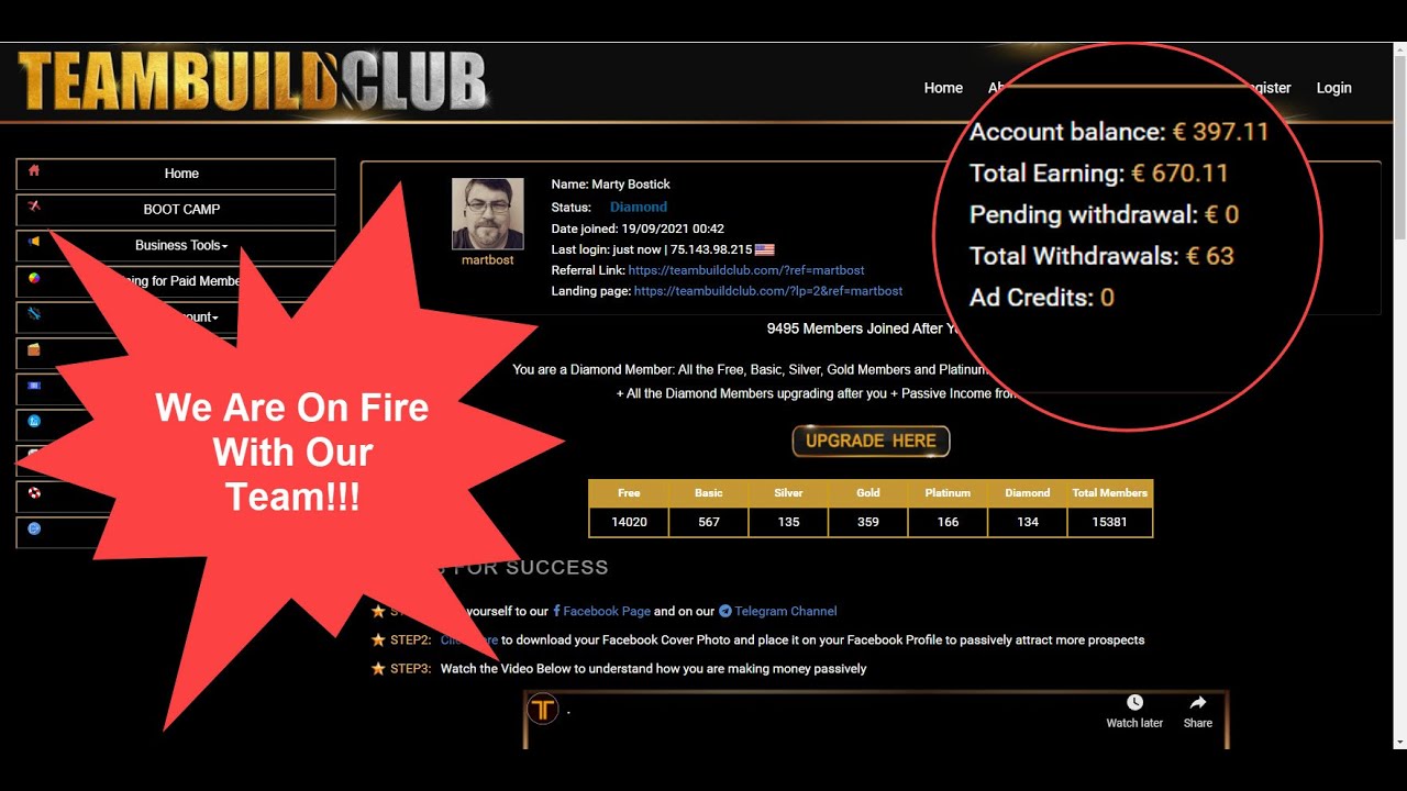 Team Build Club Pays Huge Commission Payouts Daily Join Us