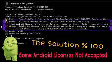 HOW TO FIX : Some Android Licenses Not Accepted  [SOLVED] Flutter Doctor - [Arabic] M E G A_C O D E