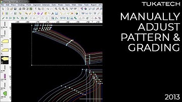 Manually Adjust CAD Pattern Grading | CAD Pattern Making Tutorial | TUKAtip - TUKAdesign (2013)