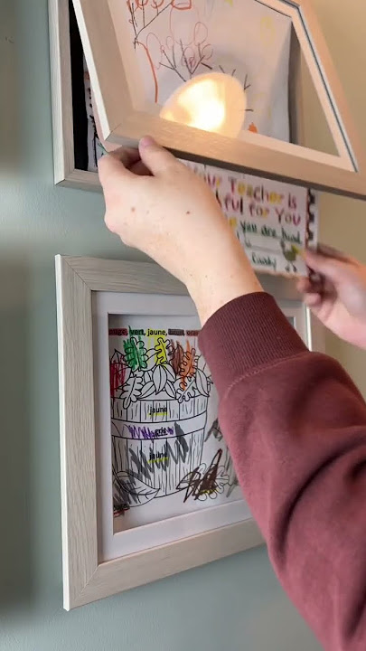 HOW TO SET UP A KIDS' ART GALLERY IN 10 MINUTES - hello, Wonderful