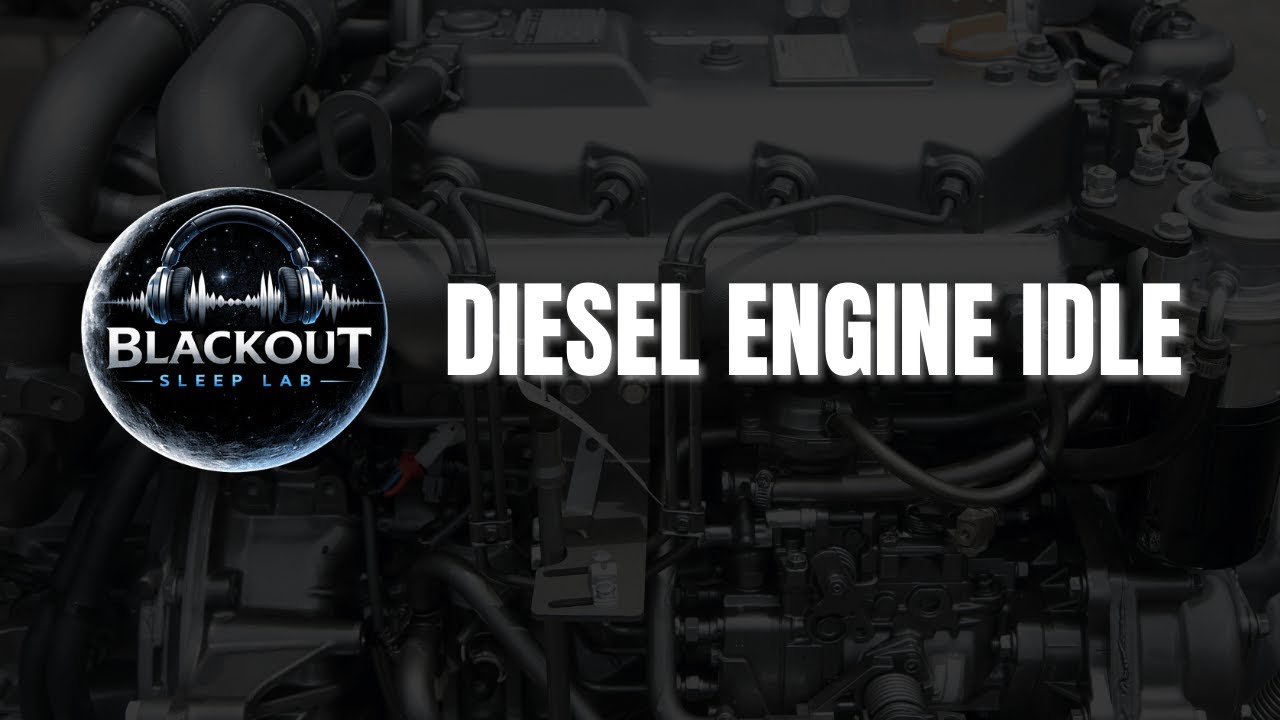Diesel Engine Idle Black Screen 10Hours | Blackout Sleep Lab
