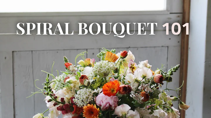 How to make a boutique-style spiral bouquet | A florist technique with homegrown flowers!