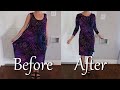 How to refashion an oversized dress