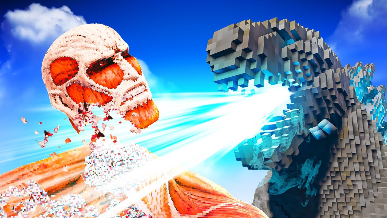 GODZILLA vs TITAN and Loser Gets Totally Destroyed - Teardown mods