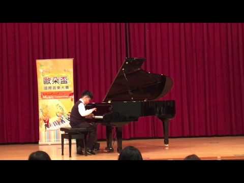 Daniel-2017年歐朵盃國際音樂大賽小一進階組第一名