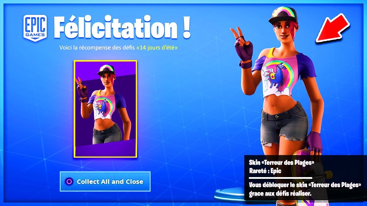 Comment Avoir Le Skin Terreur Des Plages Sur Fortnite Youtube