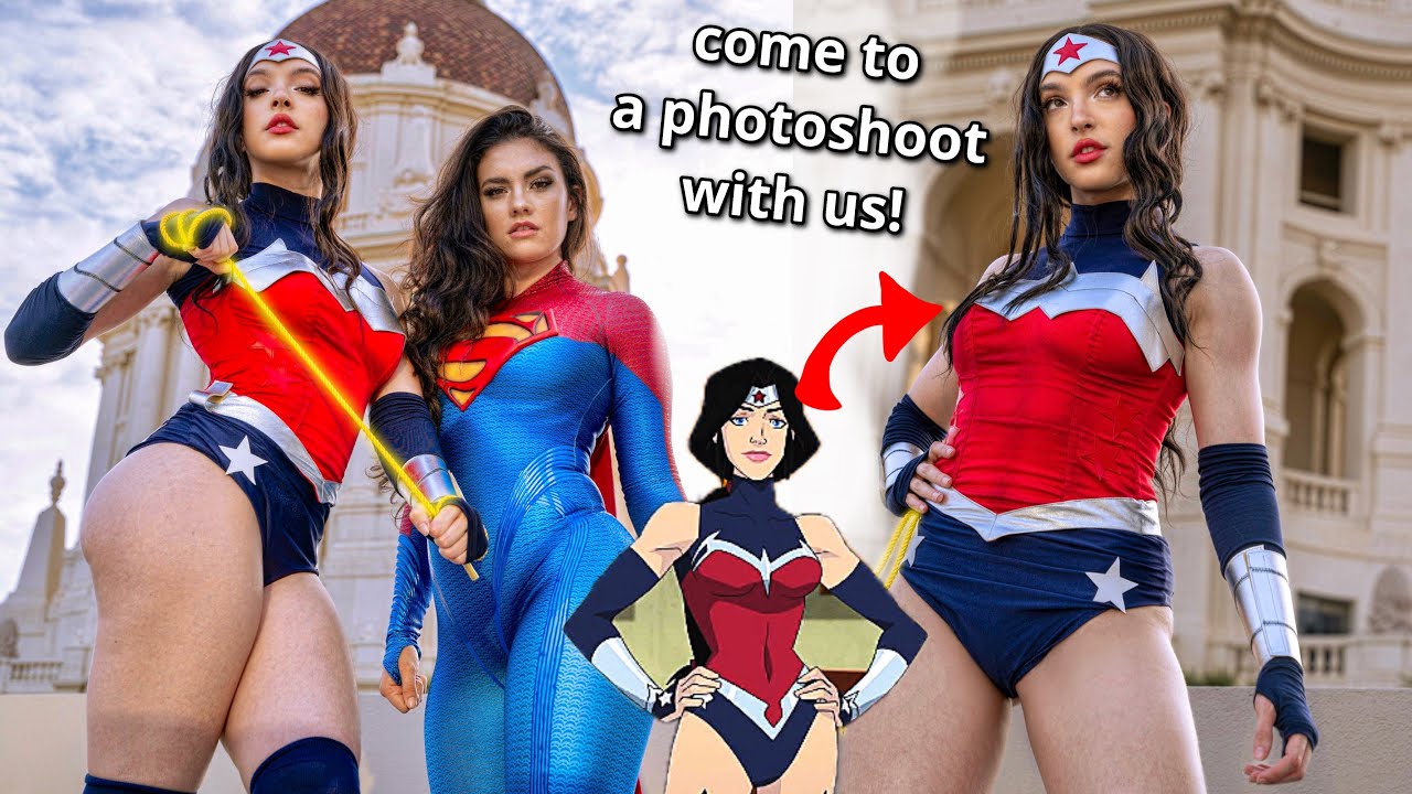 Behind the Scenes of a Cosplay Photoshoot | Wonder Woman x Super Girl @britorres @zoogirlq