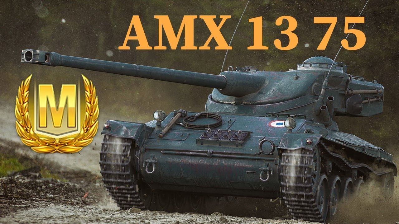 Armored wot blitz. Танк АМХ 1375. AMX 13 75 WOT Blitz. Танк АМХ 13. Танк блиц АМХ 1375.