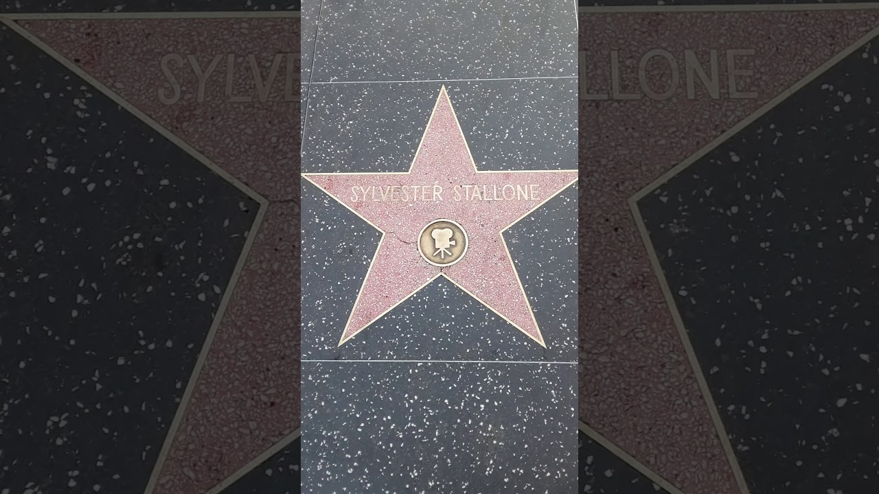 Sylvester Stallone HOLLYWOOD Walk of Fame Star - YouTube