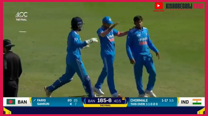 Bangladesh U19 vs India U19 | Finals | ACC Men's U19 Asia Cup