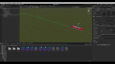 Early spline based train controller for Unity