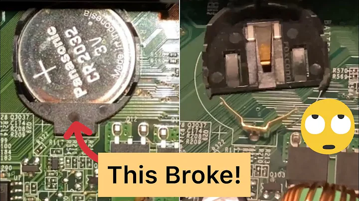 Broken System Board CMOS battery Holder? Easy Fix!