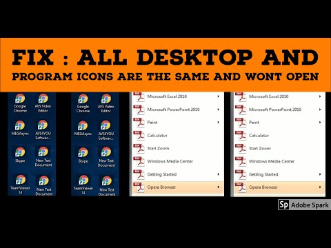 Fix All Desktop Icons Changed to Same icon and Wont Open