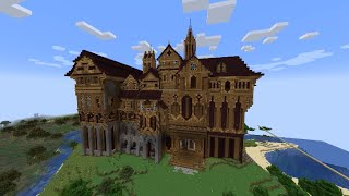 Building Herobrine's Mansion in Survival Minecraft [Timelapse]