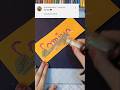 sparkle ✨💕😱 name letter tutorial for you #diy #shortvideo #shorts #viral #trending #short#viralvideo