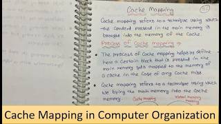 Lec 18 - Cache Mapping Techniques in Computer Organization & Architecture