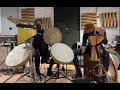 Percussion duet by negar ezazi  samaneh golkar dafframedrum tonbak    
