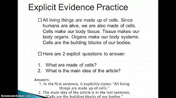 Citing Implicit and Explicit Evidence