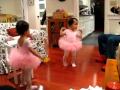 The joy of the two pink Tutus