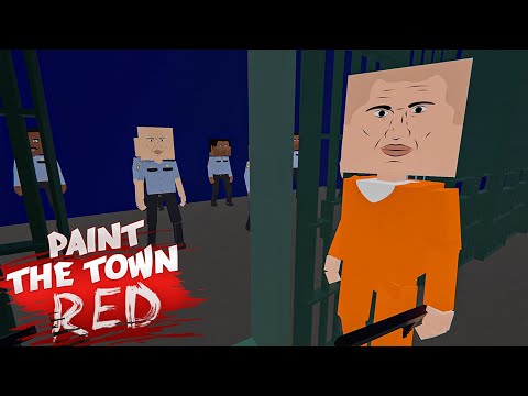 Видео: КОПЫ ПРОТИВ ЗАКЛЮЧЁННЫХ! ПОБЕГ ИЗ ТЮРЬМЫ! ➤ Paint the Town Red