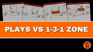 4 GREAT PLAYS to beat a 1-3-1 Zone Defense