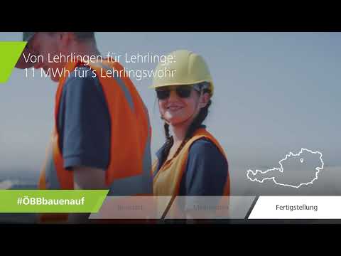 ÖBB Lehrlinge bauen Photovoltaikanlage auf eigenem Wohnhaus