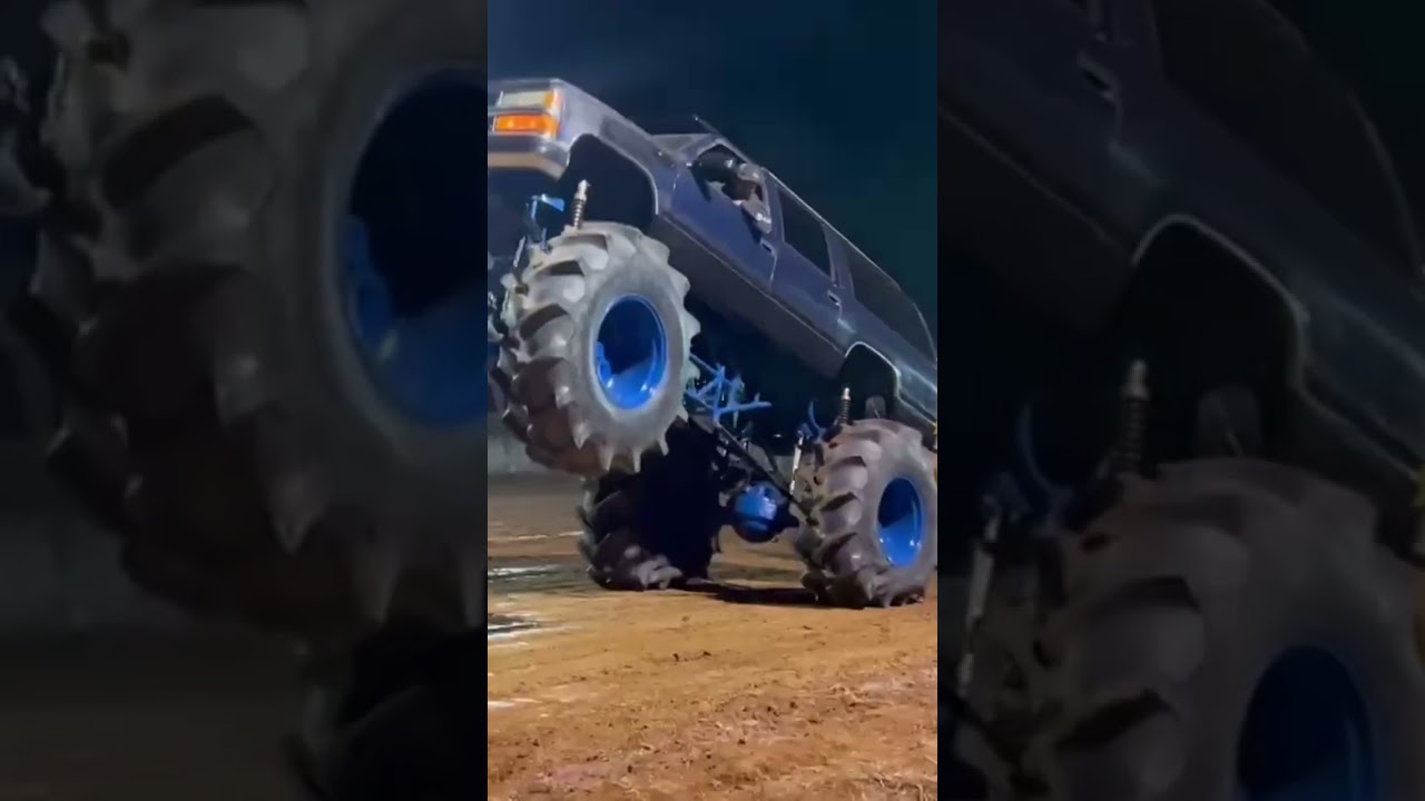 Wheelie time in the mega burban.