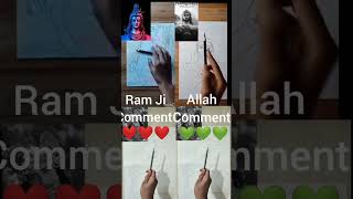 3 2 1 Like Of Best Mahadev Ji Hanuman Ji Vs Krishna Ji Drawing art shorts powerofspeed