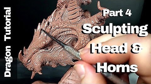 Dragon Sculpting Tutorial | Sculpting the Head and Horns