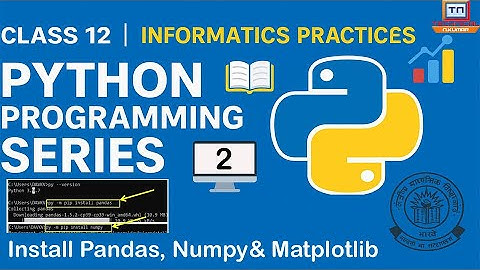 How to install python pandas, matplotlib & numpy. #python #pythonprogramming #pythonforbeginners