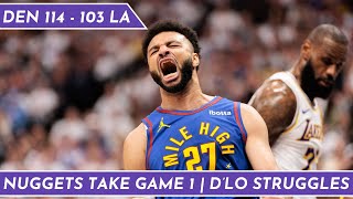 Lakers Drop Game 1 vs Nuggets, 114-103 | D'Angelo Struggles | Same Old Story vs Denver