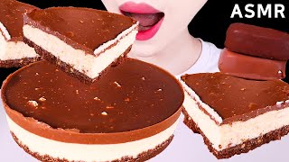 ASMR TOBLERONE CHOCOLATE CHEESE CAKE, ICE CREAM 토블론 치즈케이크, 초콜릿 아이스크림 EATING SOUNDS MUKBANG 디저트먹방