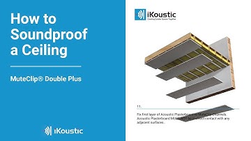 How to Soundproof a Ceiling - MuteClip® Installation Video