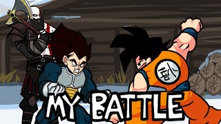 Friday night funkin - My Battle but it's a Goku and Vegeta cover