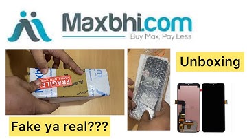 Maxbhi.com | fake ya real | unboxing | combo display folder | online mobile display order | review |