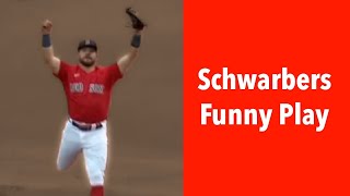 Kyle Schwarber Makes Error Then Celebrates On Next Play!!!