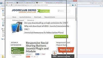 Responsive Social Sharing Buttons Joomla Plugin and Module