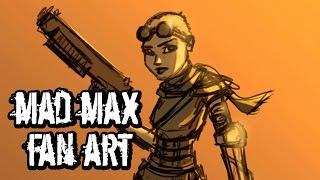 Mad Max: Fury Road fan art: Imperator Furiosa! A 20-minute sketch time lapsed screenshot 2