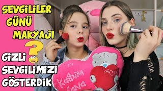 SEVGİLİLER GÜNÜ MAKYAJI YAPTIK ve GİZLİ SEVGİLİMİZİ GÖSTERDİK | Babishko Family