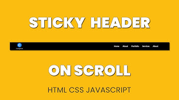 Animated Sticky Header on scroll