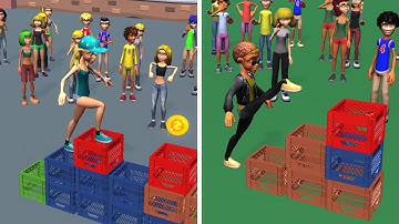 Milk Crate Challenge 3D - All Levels Gameplay Android, iOS