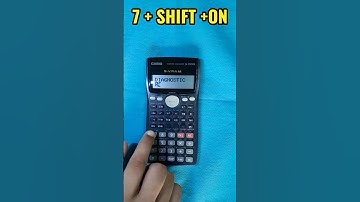 Serect code Diagnostic in Old version of Casio calculator #shorts #maths #casio #calculator