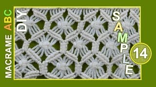 Macrame ABC - pattern sample #14